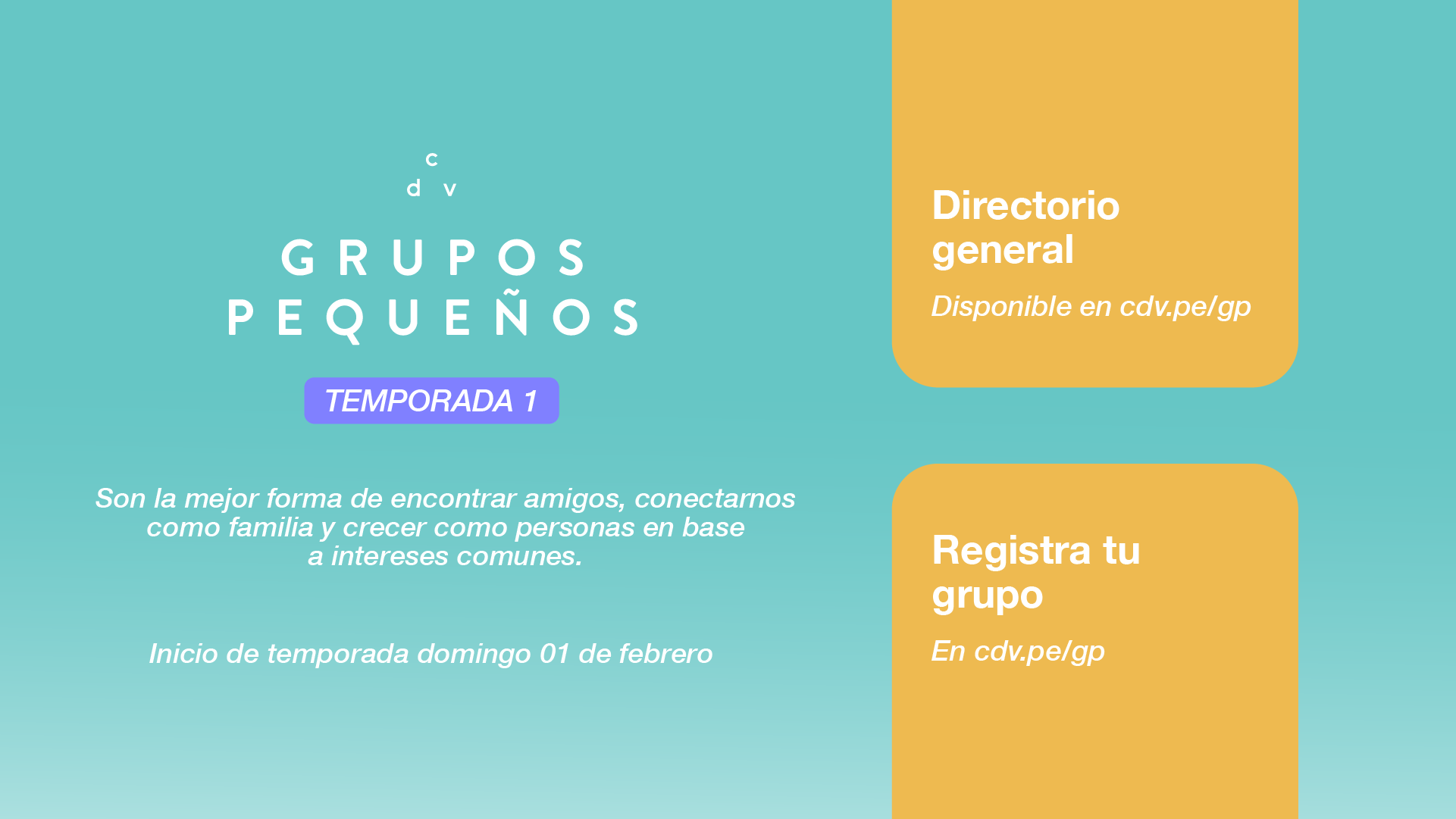 Directorio de Grupos pequeños